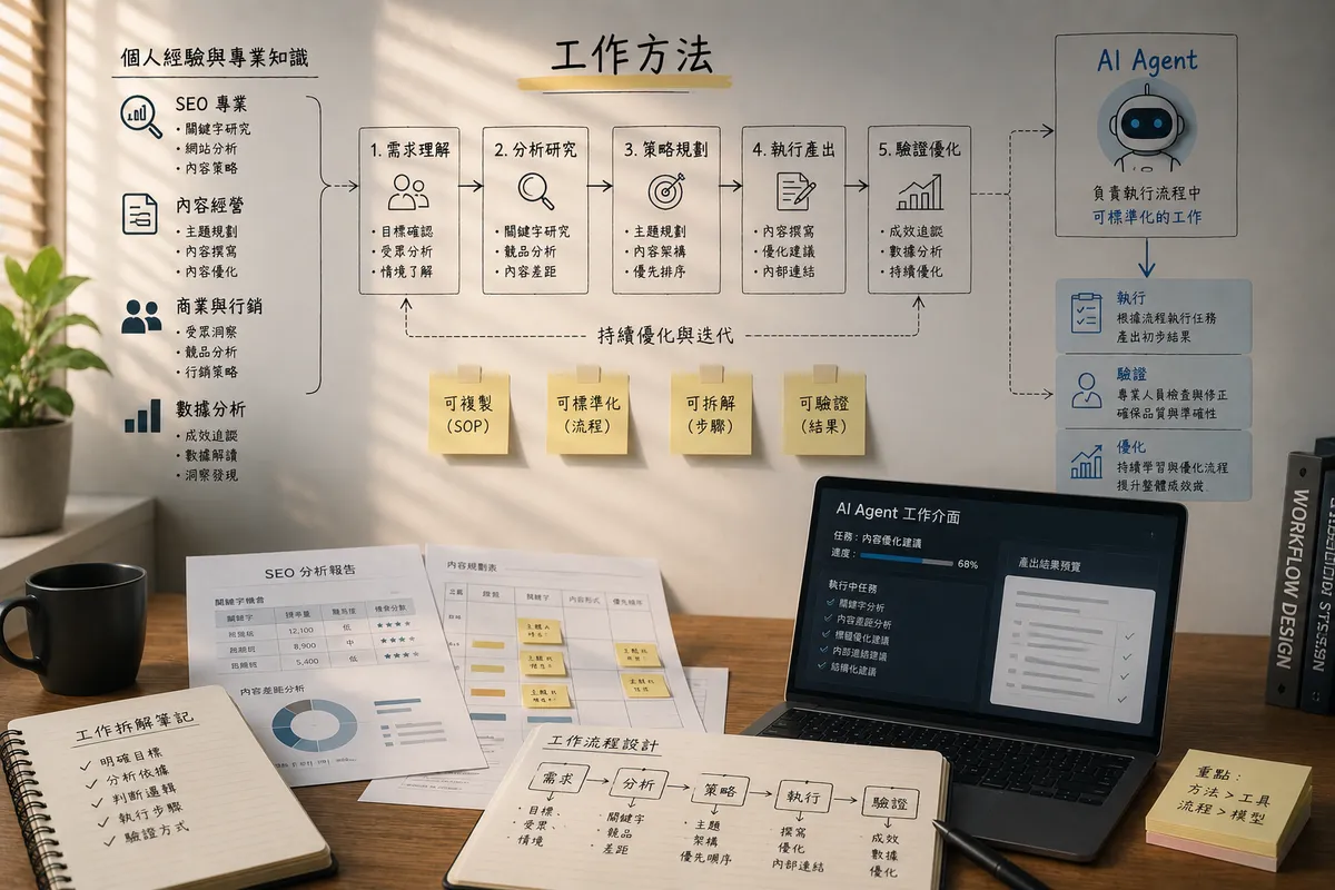 很多企業在導入 AI Agent，但真正缺少的是工作方法
