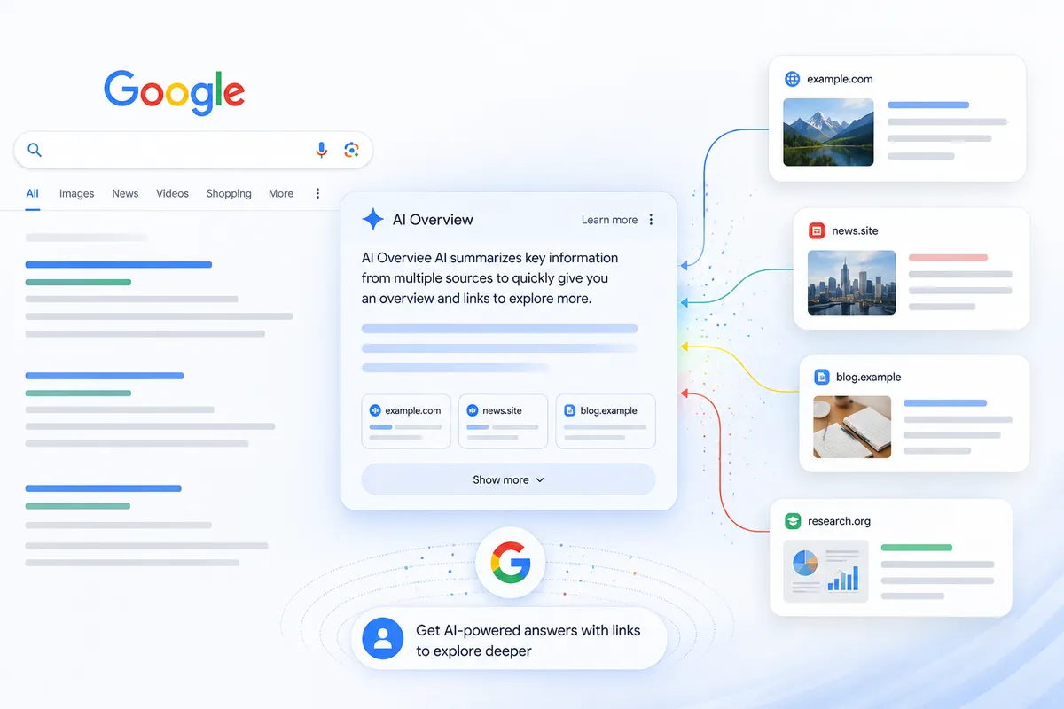 AI SEO cover image with structured answer signals